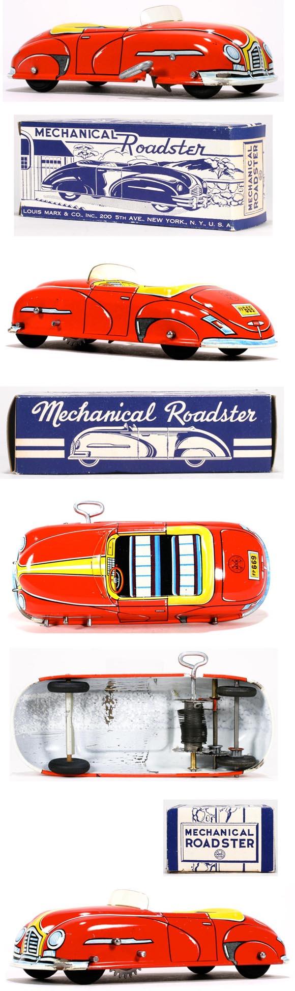 c.1948 Marx, Mechanical Roadster in Original Box